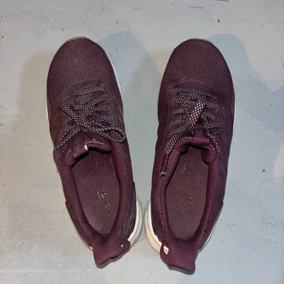 adidas Women's Athletic Shoes in Burgundy and White - Picture 2 of 3